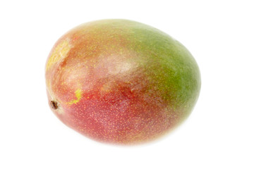 Ripe mango isolated on a white background.