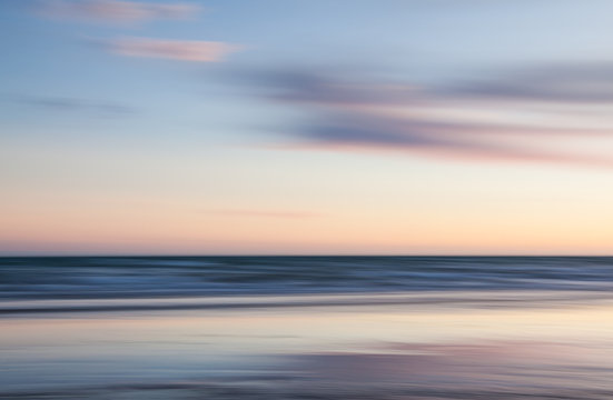 Sunset seascape abstract.