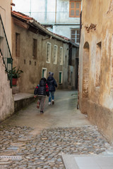 Christmas giant nativity scene of Marchetto, Biella, Italy