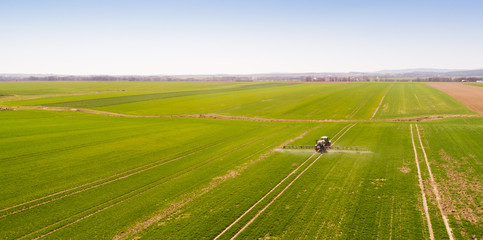 Agriculture Tractor Working in Field