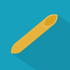 penne pasta icon- vector illustration