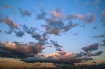 Dramatic sky and clouds