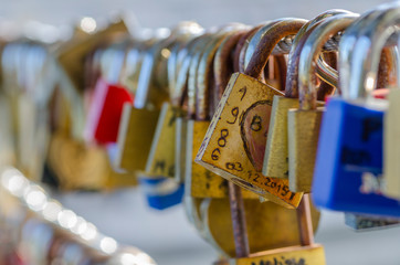 Locks for luck, Slovenia, Ljubljana 01