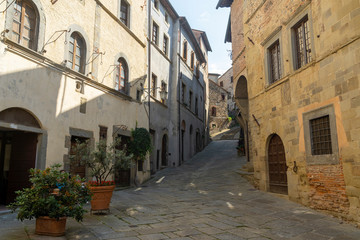 Anghiari, old city in Tuscany, Italy