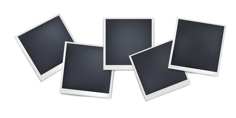 Composition of realistic black photo