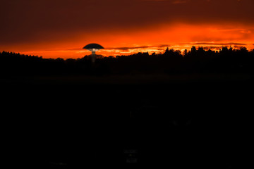 Obraz premium Waddesdon Sunset