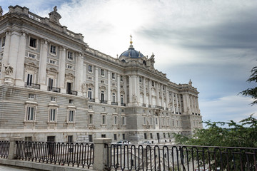 Obraz premium Madrid with historical buildings in summer