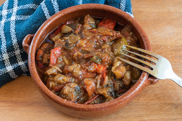 Ratatouille traditional french dish with vegetables