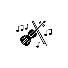 Violin icon template
