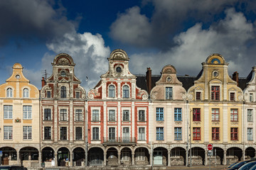 Obraz premium The small town of Arras in the North of France