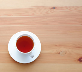 Tasty currant tea on the table. Suitable for advertising background. Food