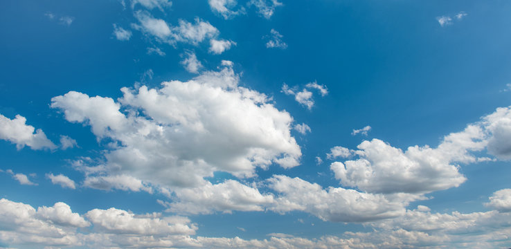 Cloudy blue sky Nature background Environment
