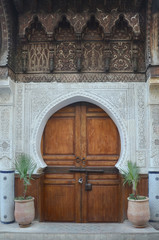 The door or gate of The Madrasa Bou Inania (Medersa el Bouanania ) is acknowledged as an excellent...