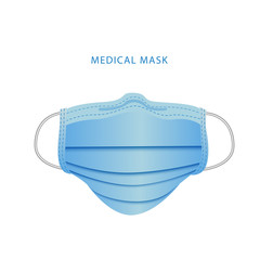 Realistic medical face mask. Details 3d medical mask. Vecto