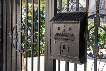 old metal post box 