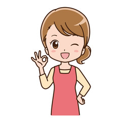 Fototapeta premium Illustration of a rejoicing woman
