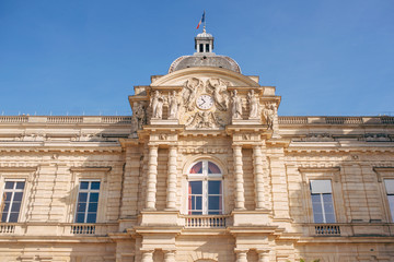 Obraz premium Luxembourg Palace in the Luxembourg garden, Left Bank, Latin quarter, Paris