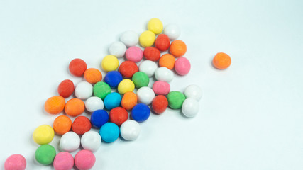 Marble snack with colorful and sweet taste that kids love