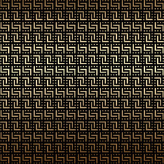 Golden and black geometric seamless pattern background, art deco style
