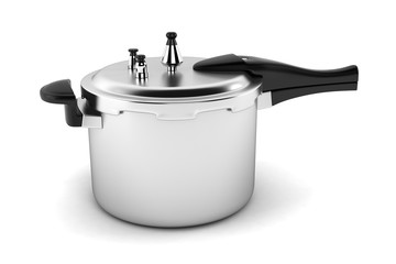 Pressure Cooker 3D Rendering Illustration