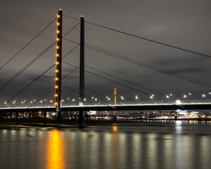 Oberkasselerbrücke, bridge in Düsseldorf, Germany
