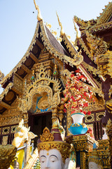 Fototapeta premium A beautiful view of buddhist temple Wat Saeng Kaew at Chiang Rai, Thailand.