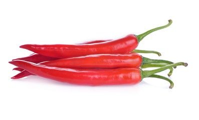 Peppers isolated on white background