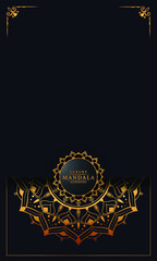 Abstract beautiful mandala design background for greeting card,
 invitation and background many template