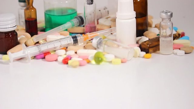 panning of medicine vials and pills