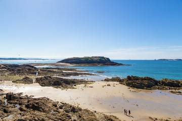 Saint-Malo, France. Beach at low tide
