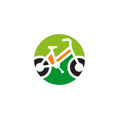Bicycle sport icon logo design vector template