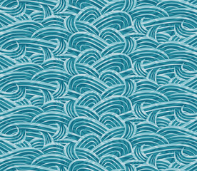 Seamless abstract background with blue wave.