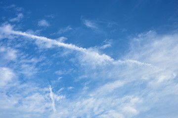 Blue sky white clouds for background