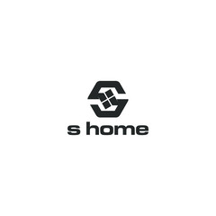 Inspiring modern real estate logo design and simple letters S and Hexagon