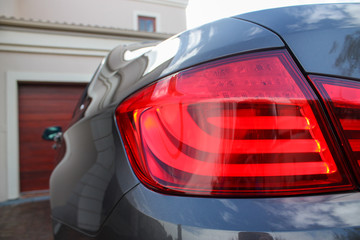 Fototapeta premium Close up of vehicle rear light