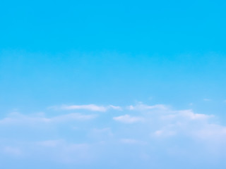 Light blue sky with slightly white cloud.