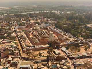 Ancient south India style temple in Vrindava, UP, India