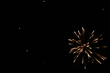Took this photo at New Years Eve. It is firework. Year 2015 to 2016