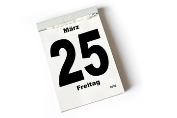 25. März 2022