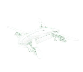 3d illustration of the drone