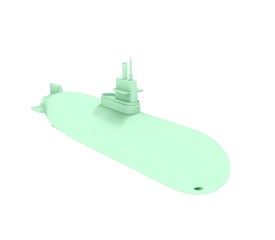 Fototapeta premium 3d illustration of the submarine