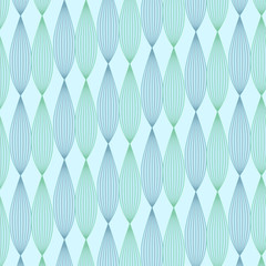Fototapeta premium Parallel Venation contour Leaf seamless pattern 