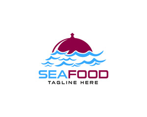 seafood  or sea food logo design template fully vector