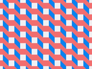  broken lines and square on a seamless spring pattern.