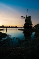 Windmill in Zaandam, the Netherlands