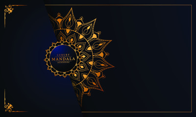 Luxury ornamental mandala design background  with royal arabesque pattern arabic islamic east style.  ornament elegant
 invitation wedding card , invite , backdrop cover banner illustration 