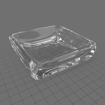 Square Glass Ashtray