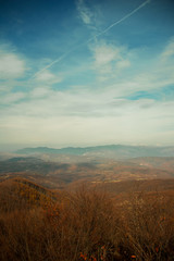 Fototapeta premium sunset in the mountains