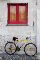 Fototapeta na wymiar Italy, Campania Procida - bicycle