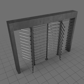 Double revolving gate